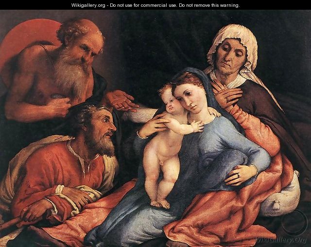 Madonna and Child with Saints 1534 - Lorenzo Lotto