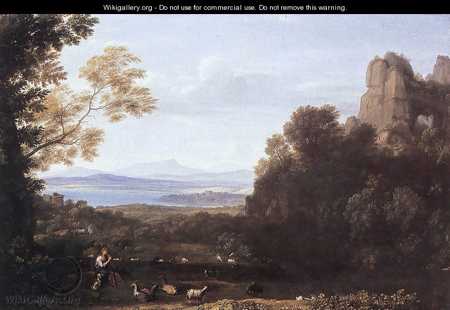 Landscape with Apollo and Mercury 1660 - Claude Lorrain (Gellee)