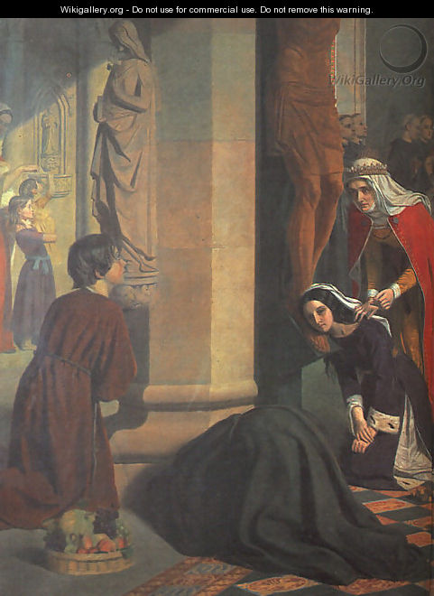 St. Elizabeth of Hungary (detail) 1848-50 - James Collinson