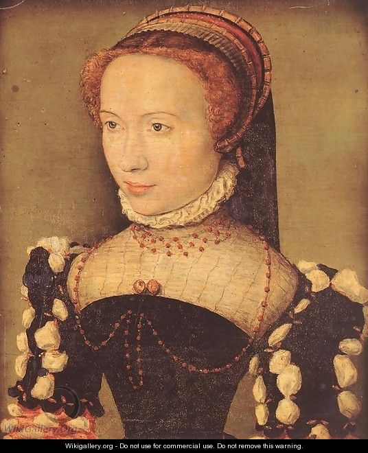 Portrait of Gabrielle de Rochechouart c. 1574 - Corneille De Lyon