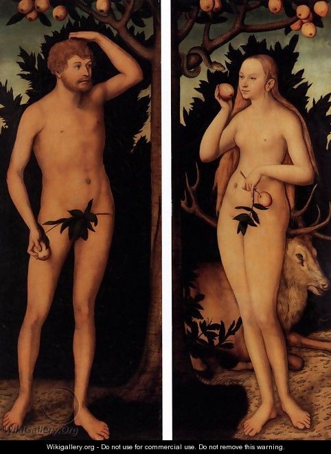 Adam and Eve after 1537 - Lucas The Younger Cranach