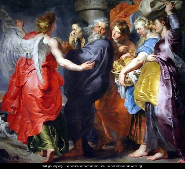 The Departure of Lot and his Family from Sodom - Peter Paul Rubens