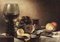 Still-Life with Oysters c. 1633 - Pieter Claesz.