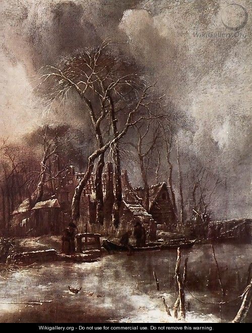Winter Landscape 1650s - Jan Van De Capelle