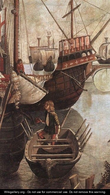 The Arrival of the Pilgrims in Cologne (detail) 1490 - Vittore Carpaccio