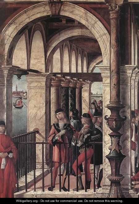Arrival of the English Ambassadors (detail 1) 1495-1500 - Vittore Carpaccio