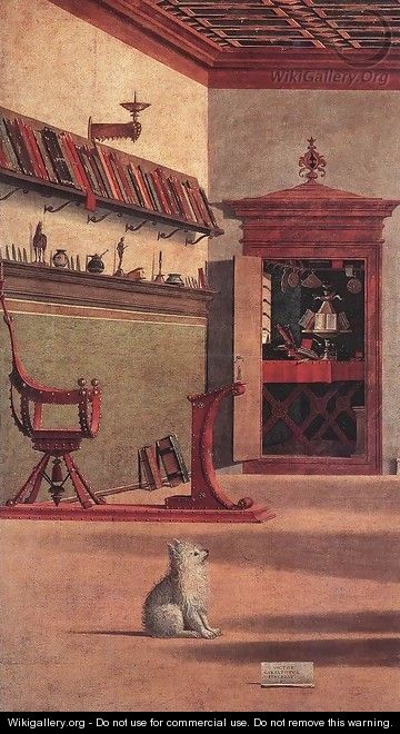 Vision of St Augustin (detail 2) 1502 - Vittore Carpaccio
