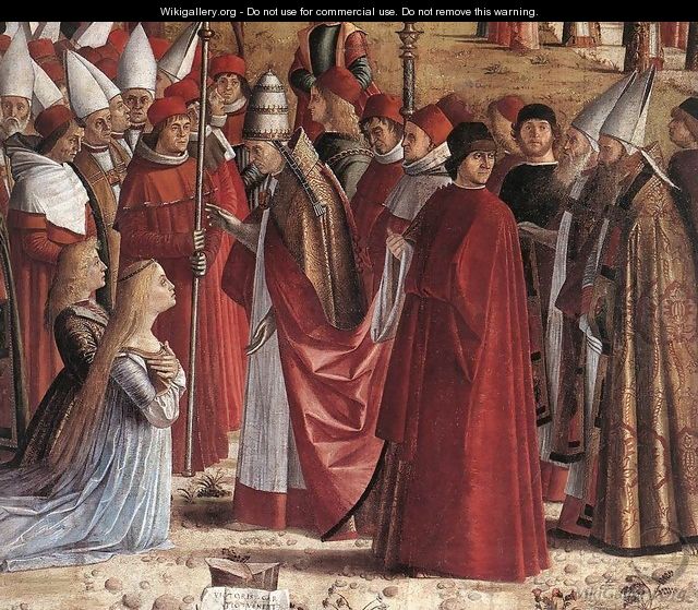 The Pilgrims Meet the Pope (detail) c. 1492 - Vittore Carpaccio