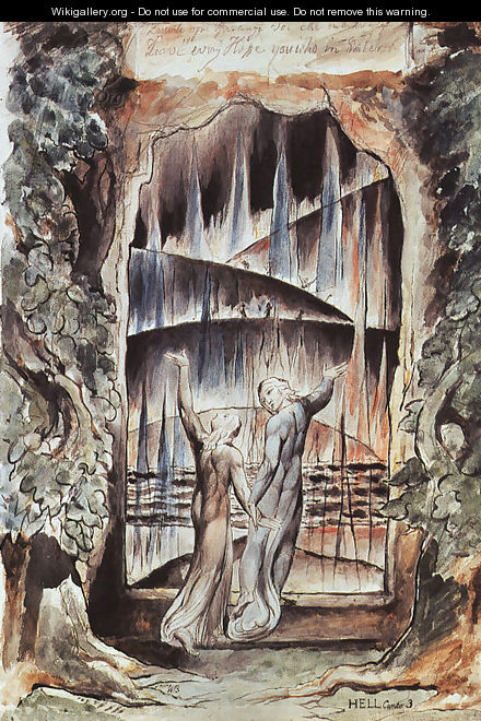 Dante and Virgil at the Gates of Hell (Illustration to Dante