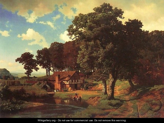 Rustic Mill 1855 - Albert Bierstadt