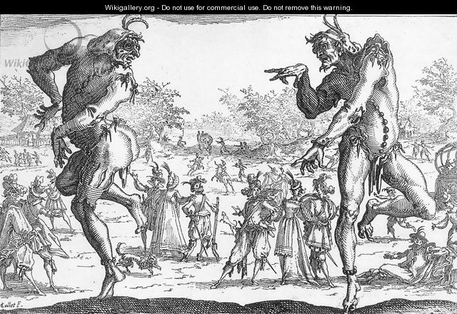 The Two Pantaloons 1616 - Jacques Callot