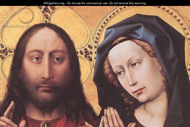 Blessing Christ and Praying Virgin c. 1424 - (Robert Campin) Master of Flémalle
