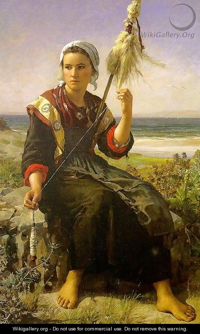 Brittany Girl 1872 - Jules (Adolphe Aime Louis) Breton