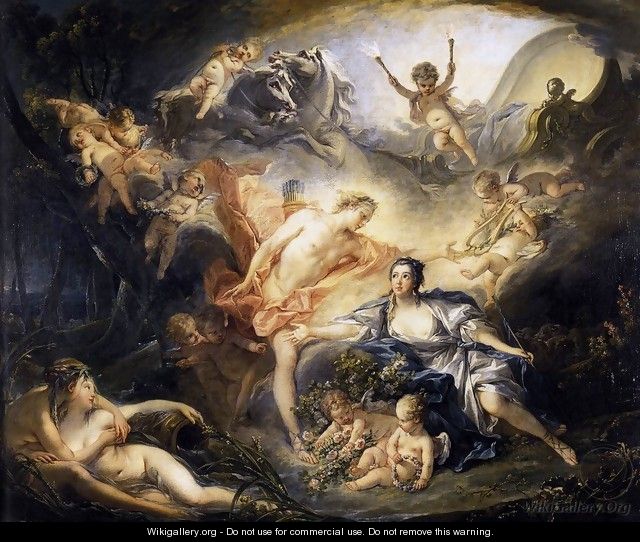 Apollo Revealing his Divinity before the Shepherdess Isse 1750 - François Boucher