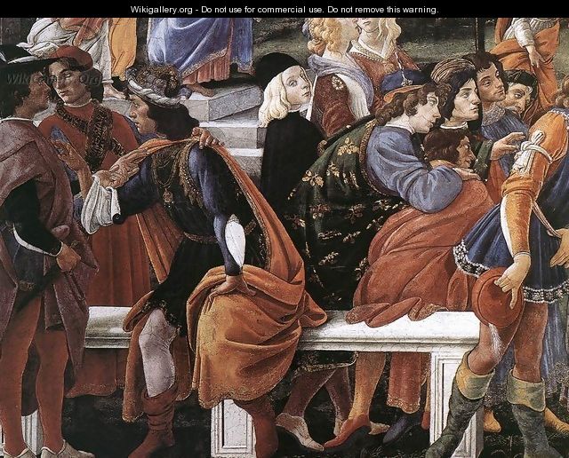Three Temptations of Christ (detail 2) 1481-82 - Sandro Botticelli (Alessandro Filipepi)