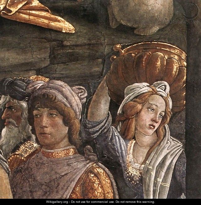 The Trials and Calling of Moses (detail 5) 1481-82 - Sandro Botticelli (Alessandro Filipepi)