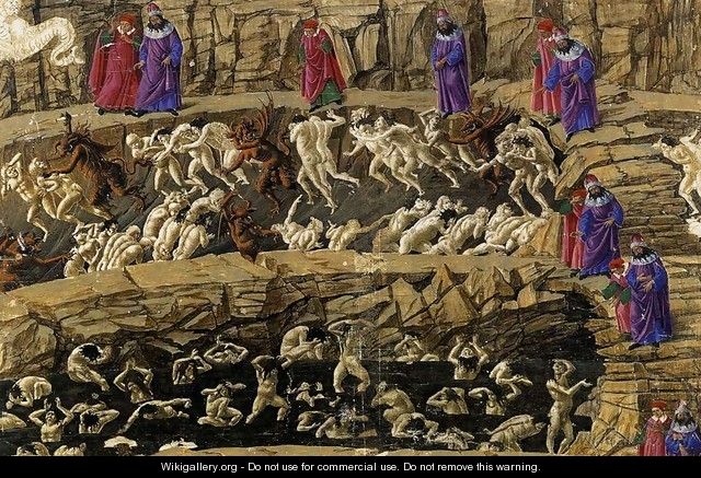 Inferno, Canto XVIII 1480s - Sandro Botticelli (Alessandro Filipepi)