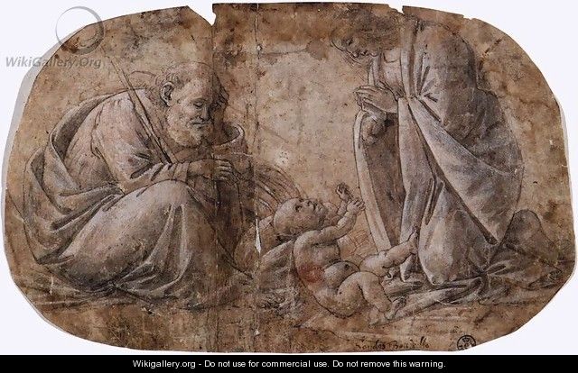 Adoration of the Child c. 1495 - Sandro Botticelli (Alessandro Filipepi)