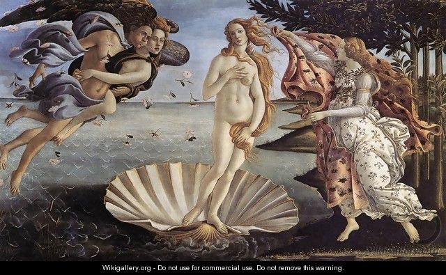 The Birth of Venus c. 1485 - Sandro Botticelli (Alessandro Filipepi)