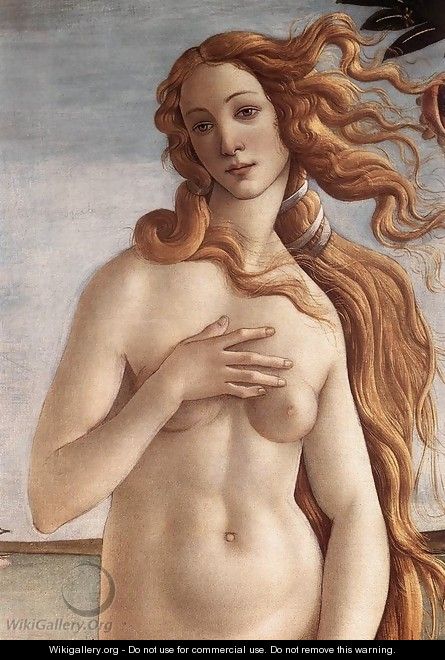 The Birth of Venus (detail 2) c. 1485 - Sandro Botticelli (Alessandro Filipepi)