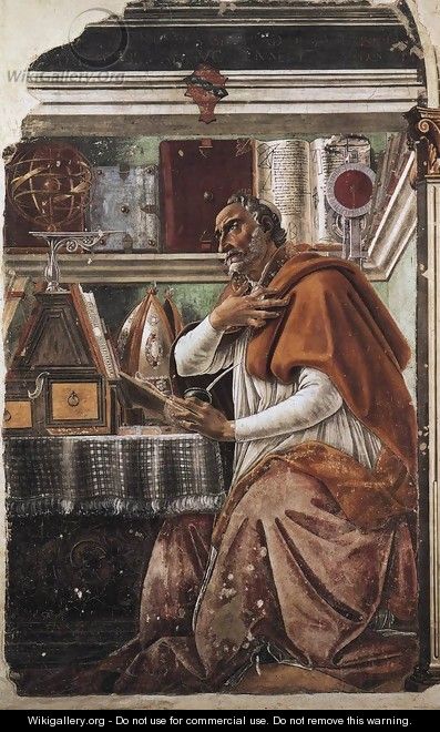 St Augustine 1480 - Sandro Botticelli (Alessandro Filipepi)