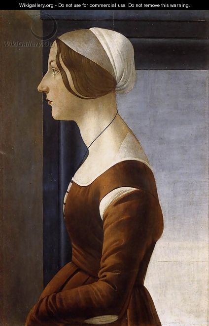 Portrait of a Young Woman c. 1475 - Sandro Botticelli (Alessandro Filipepi)