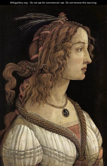 Portrait of a Young Woman 1480-85 - Sandro Botticelli (Alessandro Filipepi)
