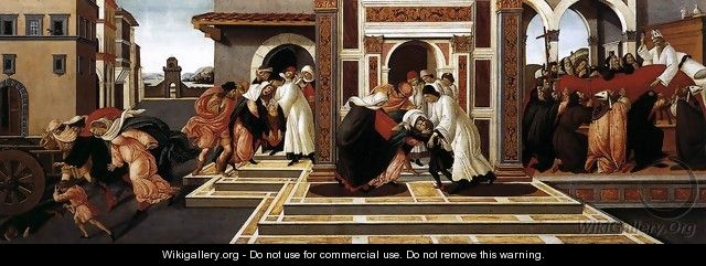 Last Miracle and the Death of St Zenobius 1500-05 - Sandro Botticelli (Alessandro Filipepi)