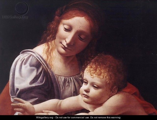 The Virgin and Child (detail) 1490s - Giovanni Antonio Boltraffio