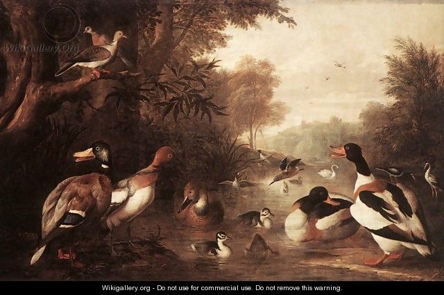 Landscape with Ducks - Jakab Bogdany