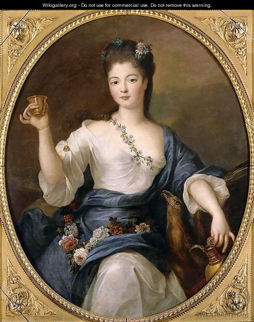 Portrait of the Duchess of Modena as Hebe - Pierre Gobert