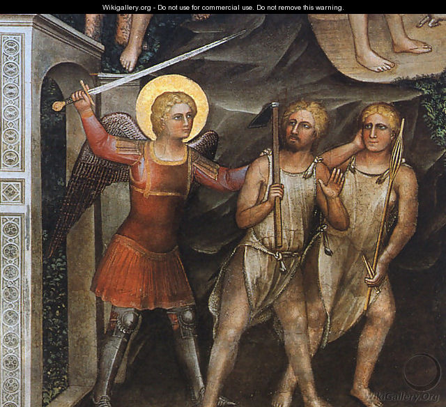 Adam and Eve (detail) 1376-78 - Giusto di Giovanni de