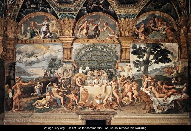 Banquet of Cupid and Psyche 1527-30 - Giulio Romano (Orbetto)