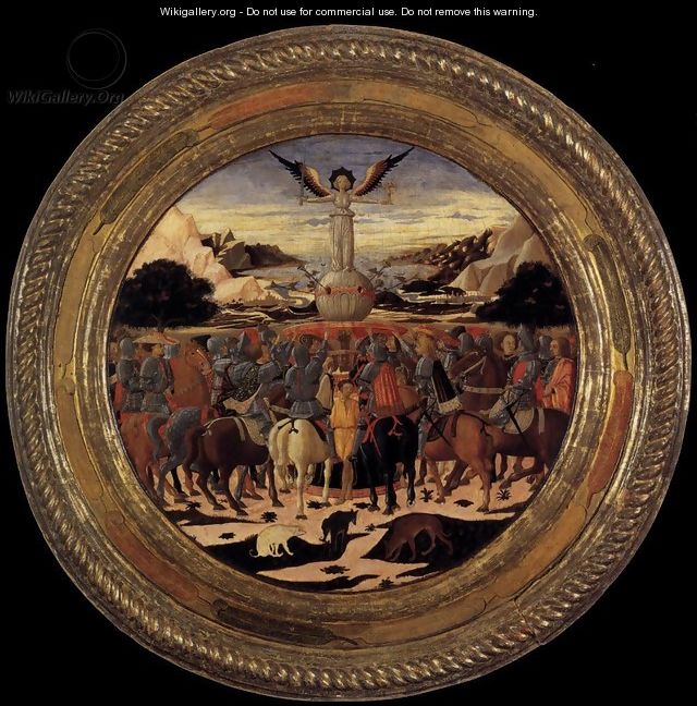 Triumph of Fame (a Birth Salver) c. 1449 - Giovanni di ser Giovanni Guidi (see Scheggia)