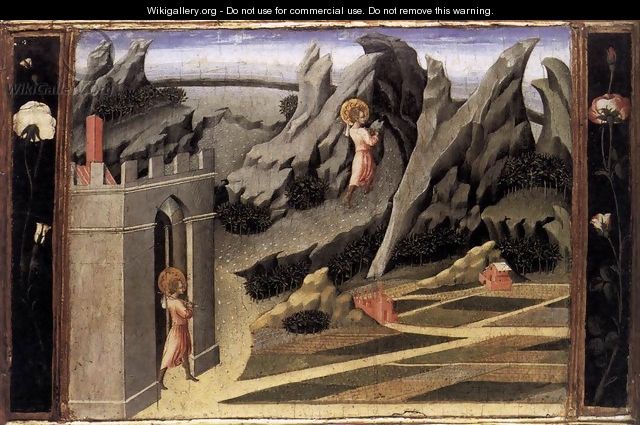 St John the Baptist Goes into the Wilderness 1454 - Giovanni di Paolo