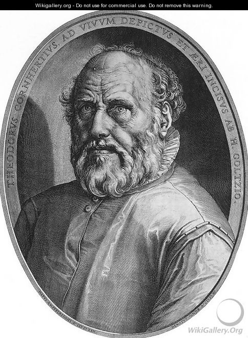 Dirck Volkertsz Coornhert c. 1590 - Hendrick Goltzius