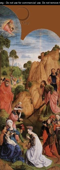 Calvary Triptych (left wing) 1465-68 - Hugo Van Der Goes