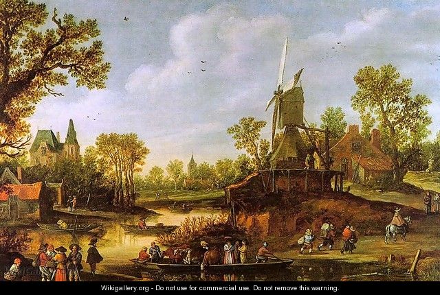 River Landscape 1625 - Jan van Goyen
