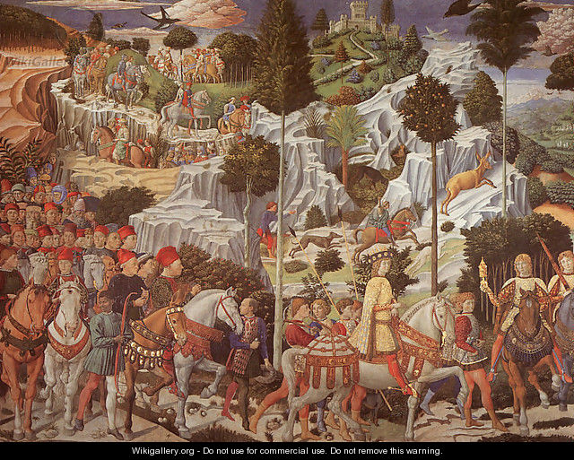 Procession of the Magus Gaspar 1459 - Benozzo di Lese di Sandro Gozzoli