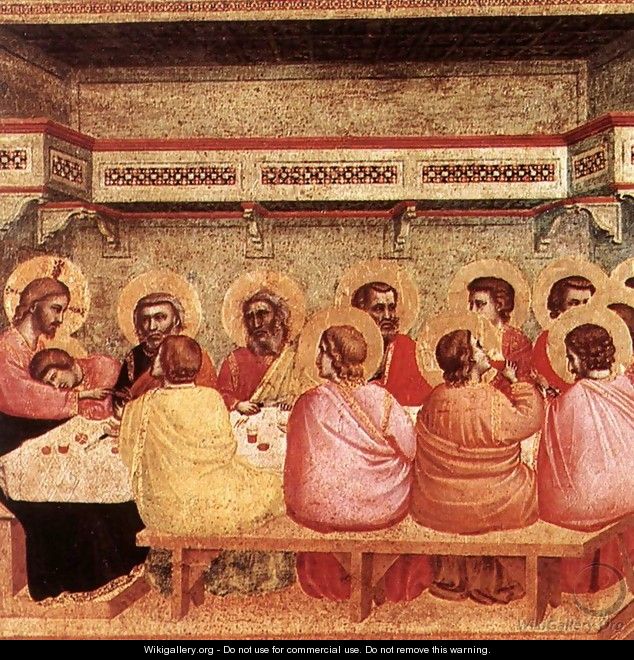 Last Supper 1320-25 - Giotto Di Bondone