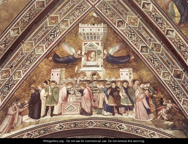 Franciscan Allegories-Allegory of Chastity c. 1330 - Giotto Di Bondone