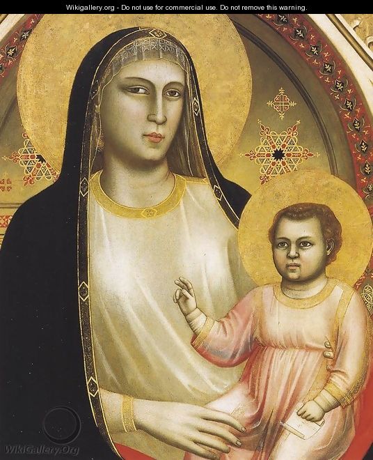Ognissanti Madonna (detail 1) c. 1310 - Giotto Di Bondone
