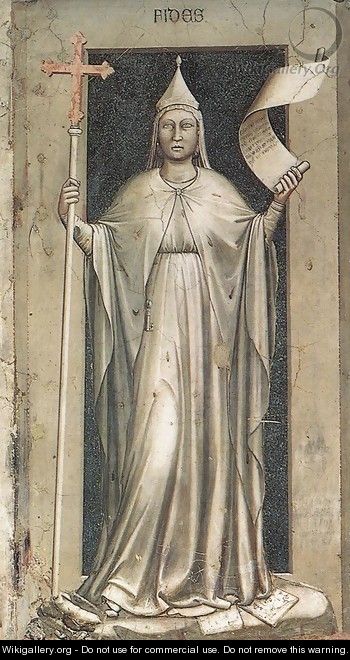 No. 44 The Seven Virtues- Faith 1306 - Giotto Di Bondone