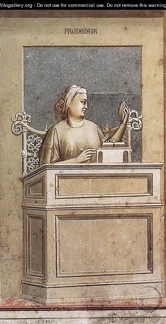 No. 40 The Seven Virtues- Prudence 1306 - Giotto Di Bondone