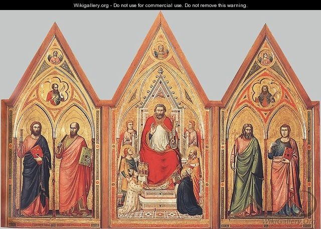 The Stefaneschi Triptych (verso) (2) c. 1330 - Giotto Di Bondone