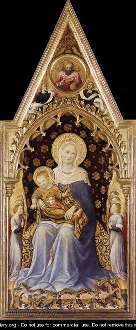 Quaratesi Altarpiece- Virgin and Child 1425 - Gentile Da Fabriano