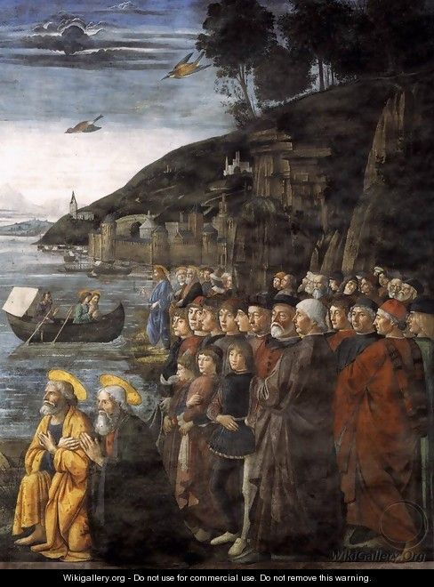Calling of the Apostles (detail 3) 1481 - Domenico Ghirlandaio