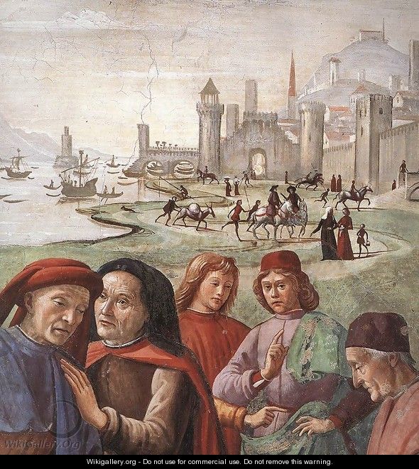 Renunciation of Worldly Goods (detail 1 ) 1482-85 - Domenico Ghirlandaio
