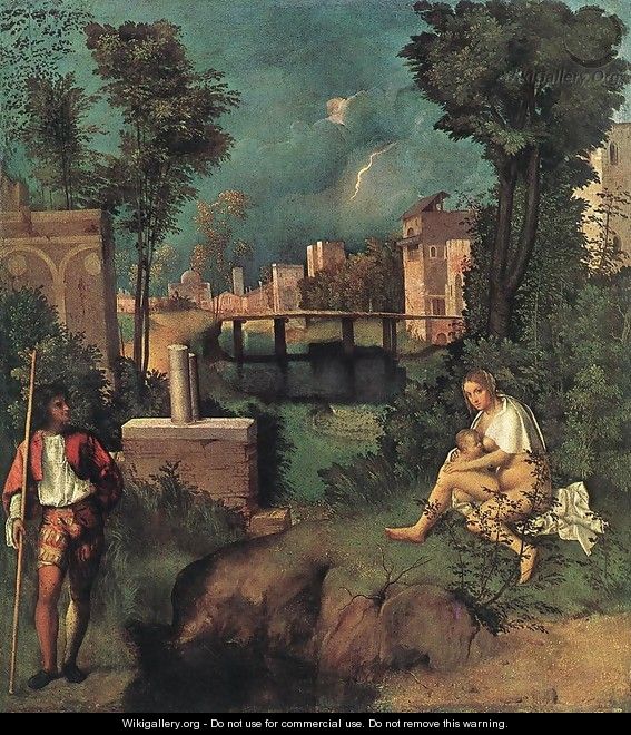 Tempest c. 1505 - Giorgio da Castelfranco Veneto (See: Giorgione)