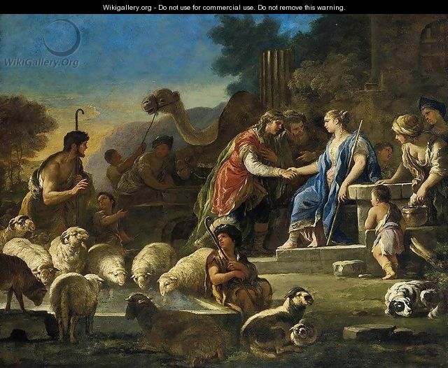 Jacob and Rachel at the Well c. 1690 - Luca Giordano